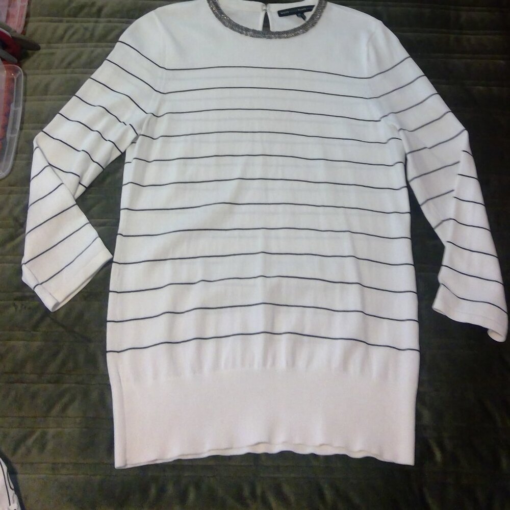 White House Black Market Striped Sweater - Picture 4 of 6